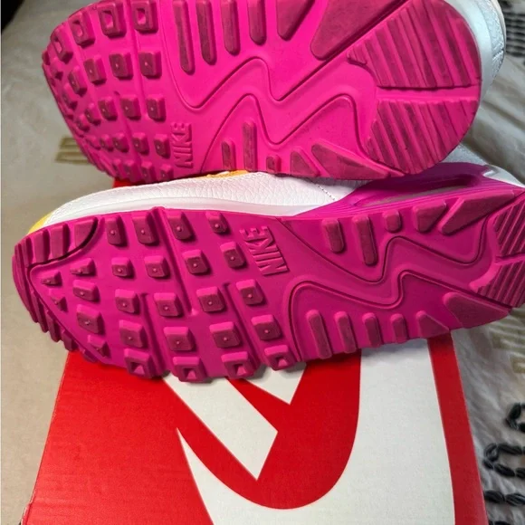 Nike Air Max Sneakers in Yellow, Pink & White - Picture 5 of 5